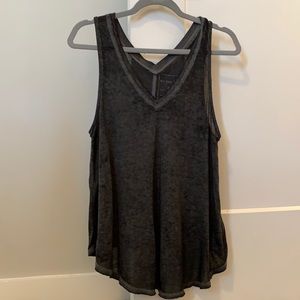 Free people black tank top CITY VIBES